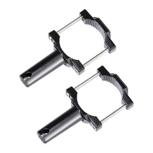 2 PCS Motorcycle Spotlight Mount Brackets, Shock-Absorption Light Bar Mount Bracket, Off Road Light Horizontal Bar Tube Clamp Roof Roll Cage Holder, Suitable for 1" - 2.54" Bar