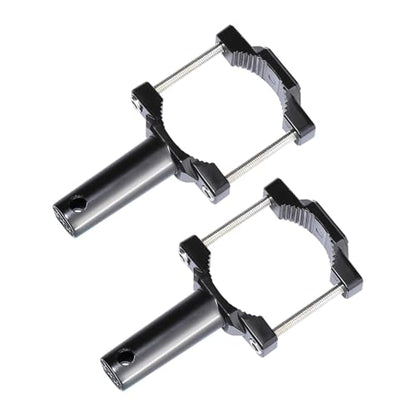2 PCS Motorcycle Spotlight Mount Brackets, Shock-Absorption Light Bar Mount Bracket, Off Road Light Horizontal Bar Tube Clamp Roof Roll Cage Holder, Suitable for 1" - 2.54" Bar