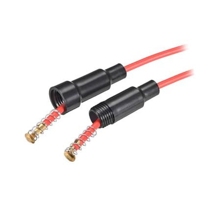 uxcell 15 Pcs 6x30mm Inline Screw Type Fuse Holder 22 Gauge AWG Red Wire with 30 Pcs 10A Fast Blow Glass Fuses - size: 22awg,6x30mm