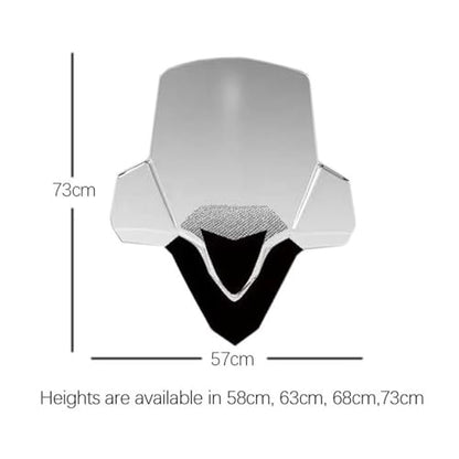 Motorcycle Windshield for Yamaha 2023-2024 XMAX300 Xmax300 Xmax 300 Motorcycle Windshield Modification Windshield Modification Windshield windscreen Double Bubble(Transparent 73cm) - color: Transparent 73cm