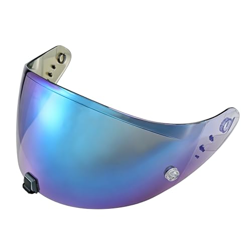 T520 Motorcycle Helmet Visor Replacement Compatible with Scorpion EXO T520/R1 Air/ST1400 UV Protection Anti-Scratch (Ice blue -For day) - color: Ice Blue -for Day