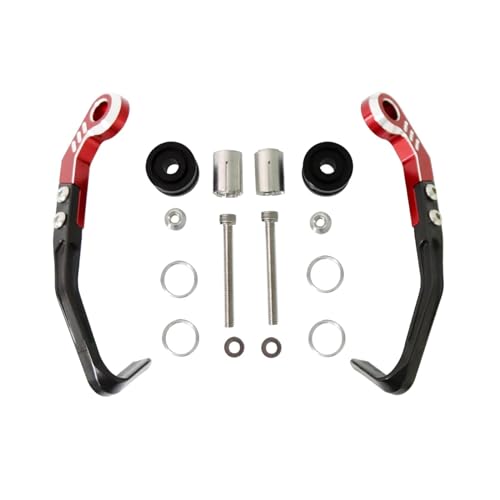Motorcycle Brake Lever Guard Protection Brake Clutch Lever Protector Handlebar Handguard Kit for Yamaha for YZF-R1/For R1M R3 R6 R7 R9,Easy to Install - color: Red-B