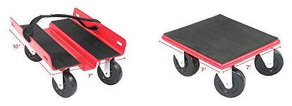 Extreme Max 5800.2000 Economy Snowmobile Dolly System - Red - color: Red