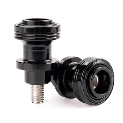 M8 Swingarm Spools Sliders, CNC Billet Aluminum Universal Paddock Rear Stand Screws Bobbins, Fits for CBR600RR CBR1000RR, GSXR600/750/1000, ZX6R ZX10R Z650 Z900, SV650,S1000RR– 2 PCS (Black) - color: Black