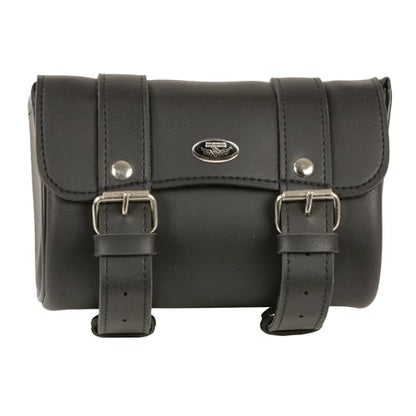 Milwaukee Leather SH62401 Black PVC Medium Motorcycle Tool Bag - One Size