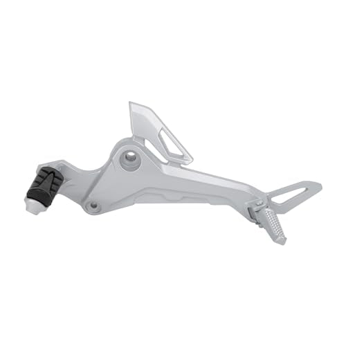 Mokuo Motorcycle Left Side Footpegs Pedal Footrest Assembly in Aluminum Alloy Compatible with Honda Grom Msx125 SF 2017-2020 Parts, Left Side - color: Silver Left