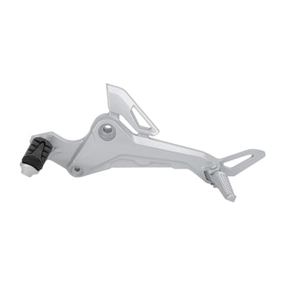 Mokuo Motorcycle Left Side Footpegs Pedal Footrest Assembly in Aluminum Alloy Compatible with Honda Grom Msx125 SF 2017-2020 Parts, Left Side - color: Silver Left