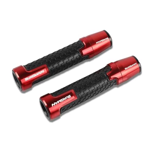 Generic Grip for Suzuki Burgman 650 2006 2007 2008 2009 2010 2011-2020 Motorcycle Accessories 7/8#34;22mm Handle Grips Handlebar Grip Ends Plug Handlebar Cover - color: Rood