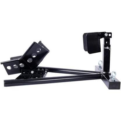 Motorcycle Front Tire Chock for 17-21" Wheels Steel Locking Stand