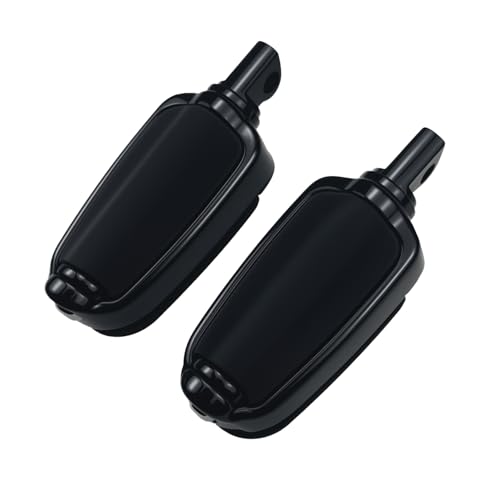 Motorcycle Highway Pegs Passenger Slipstream Footpegs Male Mount Foot Rest Pedal Fit Harley Touring Street Glide Road King Road Electra Glide Sportster Dyna Softail - style: Style-F-Black