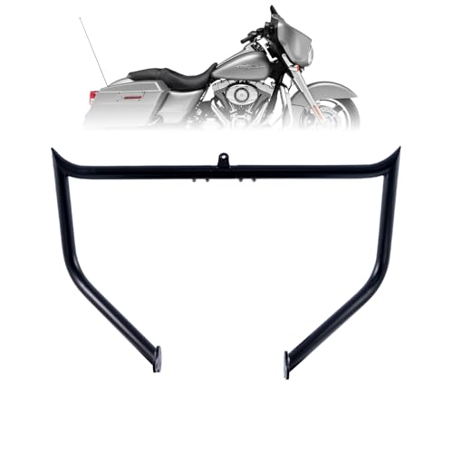 Kinglemc Crash Bar Engine Guard Highway Freeway Bar for Harley Touring Road King Street Glide Electra CVO, Trike Models 09-23 (Black-Updated) - color: Black-Updated