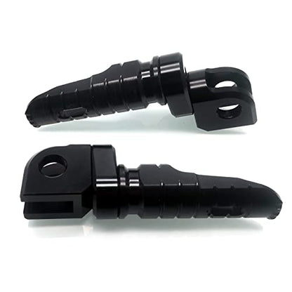 MZS Motorcycle Foot Pegs, Double Adjustable Front Rider Footpegs Footrest Rest Pedal Black Compatible with EX250 EX300 EX400 EX650 Z125 Z400 Z650 Z750 Z800 Z900 Z900RS Z1000 Z1000SX ZX6R ZX10R ZX14R - size: EX250 EX300 EX400 EX650 Z125 Z400 Z650 Z750 Z800