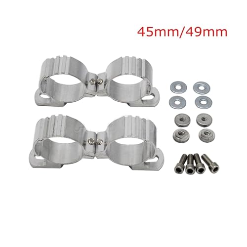 1 Set Motorcycle Quarter Headlight Fairing Windshield 35-50mm 45mm 49mm Fork Clamp Mount Compatible with Sportster XL 883 1200 - size: 42-50mm