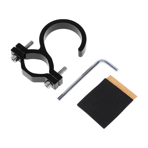Universal Aluminum Alloy Motorcycle Hanging Helmet Hook Foldable Handlebar Hooks for Hanging Cup Holders Gloves Luggage for Scooters Black 1 Set Hexagon Wrench Gasket - color: Black, size: 2.56"
