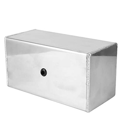 Windscreen Washer Bottle, KIMISS Intercooler Aluminium Welded 2L Polished Intercooler Spray Polished Universal for Car Parts
