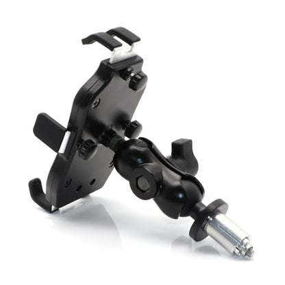 Motorcycle Mobile Phone Mount Mobile Phone Holder Adjustable Size Fit on All Motorcycles with Holes Fixing Device