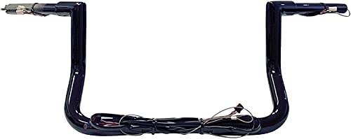 100% Plug-In Ready Industries 10” Miter Apes compatible with Harley-Davidson Electra & Street Glide, Special, Ultra Limited, Low - Handlebars for 2014-2015 Included) Gloss Black.