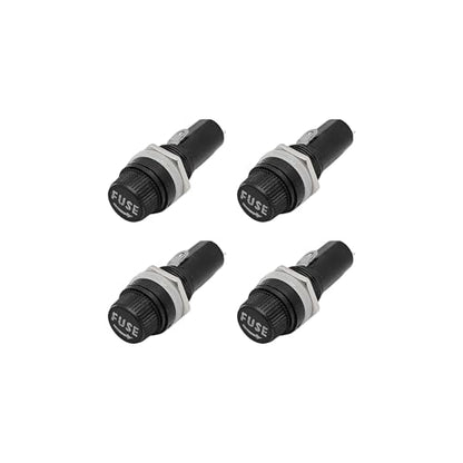 pson 4Pcs 6 x 30mm Panel Mount Fuse Holder with Screw Cap for Power Supplies, Control Panels, Solar Systems, Automotive - size: 6 x 30mm