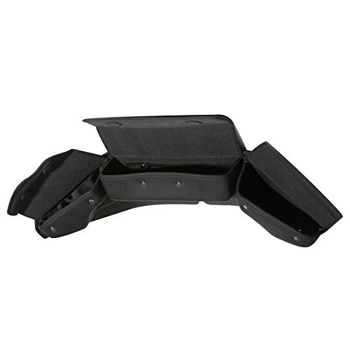 TCT-MT 3 Pocket Windshield Bag Pouch Fairing Bag Fit For Harley Touring 2014-2021 FLHT, FLHTC, FLHX, FLHTK, FLHTCU Electra Glide, Street Glide,Trike Models Black
