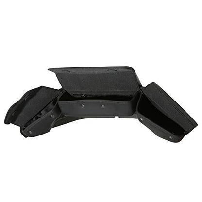 TCT-MT 3 Pocket Windshield Bag Pouch Fairing Bag Fit For Harley Touring 2014-2021 FLHT, FLHTC, FLHX, FLHTK, FLHTCU Electra Glide, Street Glide,Trike Models Black