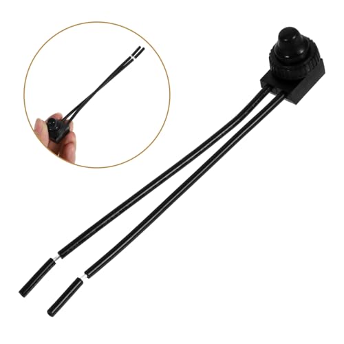 Zerodeko Waterproof Motorcycle Push Button Switch Wire Universal Handlebar Control for Engine and Brake Light Sturdy Electrical Switch for Motorcycles and Scooters