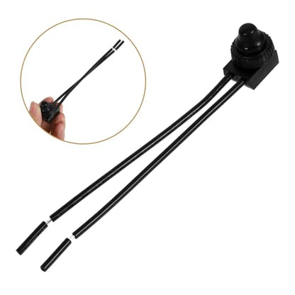 Zerodeko Waterproof Motorcycle Push Button Switch Wire Universal Handlebar Control for Engine and Brake Light Sturdy Electrical Switch for Motorcycles and Scooters