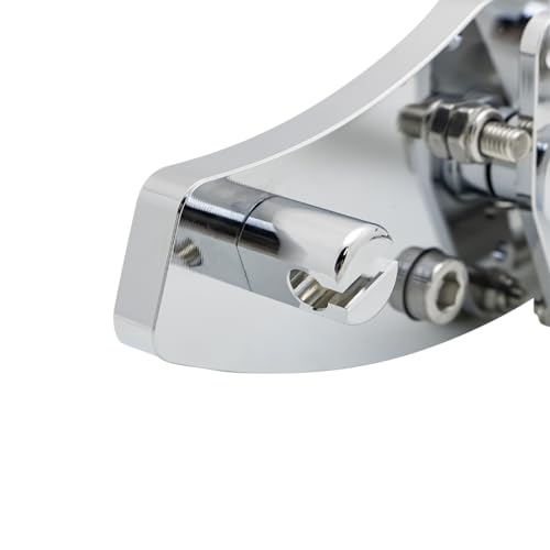 CNC Chrome 2.17" Forward Controls Foot Pegs Footrests Shift Levers Linkages Kits Compatible with 1995-2006 Kawasaki Vulcan 800 VN800 A B Classic E Drifter - color: Chrome B, size: VN800