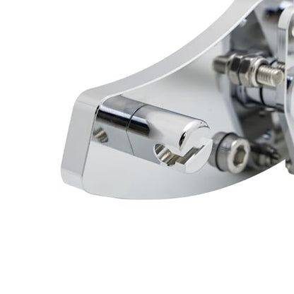CNC Chrome 2.17" Forward Controls Foot Pegs Footrests Shift Levers Linkages Kits Compatible with 1995-2006 Kawasaki Vulcan 800 VN800 A B Classic E Drifter - color: Chrome A, size: VN800