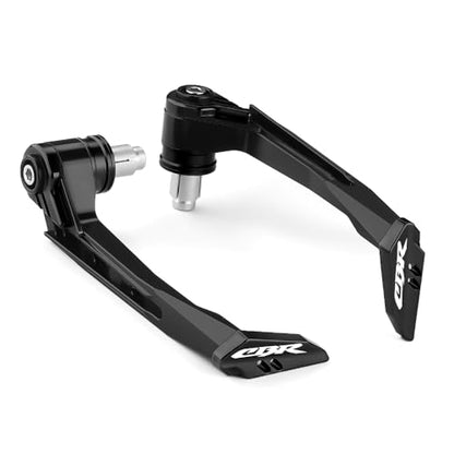 Motorcycle Brake Clutch Lever Guards Bar End Handguard Compatible with H.onda CBR 500R CBR600RR/CBR1000RR | Handlebar Protector CBR125/250R/300R Accessories (Black) - color: Black