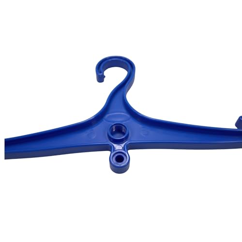 Scuba Choice Wetsuit & Drysuit Hanger – Heavy-Duty Hanger for BCD, Wetsuits & Scuba Gear Storage, Drying & Organization - color: Yellow(wide Shoulder)+blue(anti-slip)
