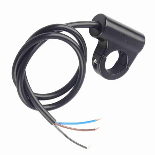 Motorcycle Headlight Handlebar Switch Control, Horn Momentary Button Universal 22mm Handlebar Mount Switch Push Button Headlight Brake Fog Lights ON/Off(ON/Off Button) - color: ON/OFF Button