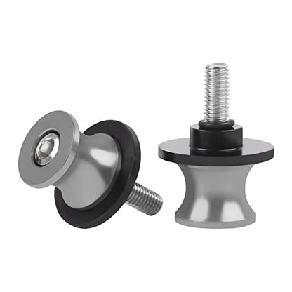 CHIFUN 2Pcs 10MM M10 X1.5/1.25 Motorcycle Swing Arm Spools Sliders CNC Aluminum Swingarm Spools Stand Screw Compatible with VULCAN S 650 900 Ninja 250 300 ZX-10R ZX-6R(Titanium) - color: Titanium