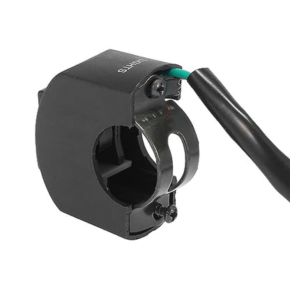 Motoforti DC 12V 7/8" 22mm Motorcycle Handlebar Switch Scooter Headlight Toggle Switch with on Off Push Button Black - color: Black