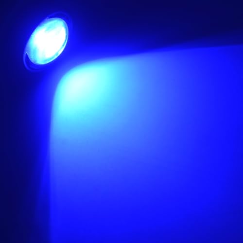23mm DC 12V Eagle Eye COB LED Car Fog DRL Light, Blue | Black Shell, 4Pcs, Daytime Running Light, Backup Reverse Tail Rock Lights, For Car and Motorcycle - color: Blue