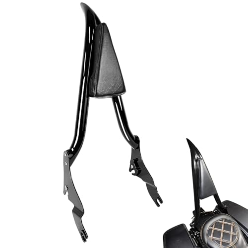 Detachable Sissy Bar Passenger Backrest for Harley Touring Road Glide Road King CVO Street Glide Electra Glide Ultra 2009-2025 (26" Black) - color: Black, size: 2009-2024