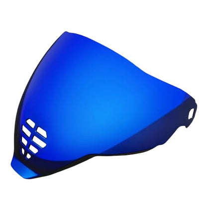 Airflite Shield Uv-protected For ICON IC-06 Airflite Face Shield Replacement Helmet Visor (Revo Deep Blue-day use only) - color: Revo Deep Blue-day Use Only