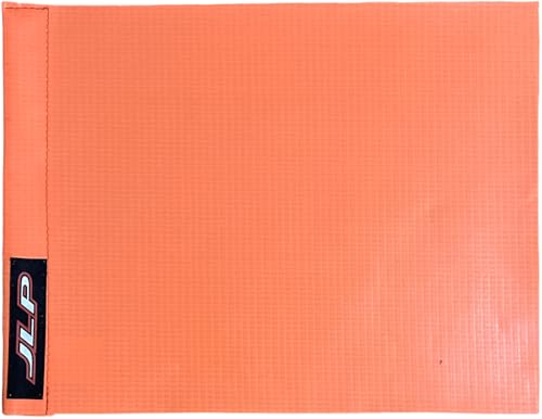 JLP 2 Part 7 Ft Tall 1/4 In Pole 12x9 In Orange Vinyl Flag Whip Off-Road Out Door Sports 4X4 GO-Kart ATV UTV Motorcycle Heavy Duty Wind Resistant