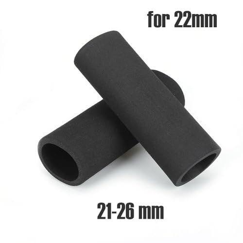 Rubber Handlebar Grip Motorcycle Handlebar Grip Sleeve Foam Anti Slip Vibration for TDM 850 550 for Tracer 700 Gts 300 - color: 21-26mm