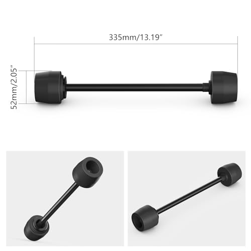 NICECNC Rear Axle Slider Fork Protector Motorcycle Compatible with KTM 150-500 EXC EXCF XCW XCF-W XW-F 2024 125-450 XC SX XCF SXF 2023-24,Compatible with Husqvarna 150-501 TE FE 2024 Aluminum, Black