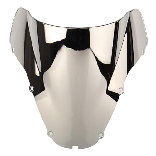 Motorcycle Front Windscreen ABS Plastic Windshield Protection Wind Deflector Screen Application for Honda CBR900 CBR929 CBR 900 929 2000-2001 (Silver)