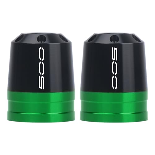 Motorcycle Bar End Sliders For Z500 2024-2025 Handlebar End Crash Protectors CNC Aluminum Handlebar Weights z500 Accessories (Green) - color: Green