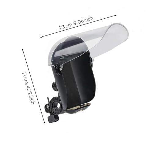 predolo Motorcycle Phone Holder Rainproof Weather-Resistant Phone Direction Guide Holder Shockproof Rain Cover Bike Mount for Navigation, Clear, Abs Handlebar - color: Clear, style: Abs Handlebar