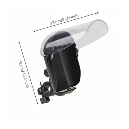 predolo Motorcycle Phone Holder Rainproof Weather-Resistant Phone Direction Guide Holder Shockproof Rain Cover Bike Mount for Navigation, Clear, Abs Handlebar - color: Clear, style: Abs Handlebar