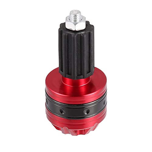 X AUTOHAUX 1 Pair Universal 18mm Handlebar End Caps Plug Bar End Aluminum Alloy for Motorcycle Red - color: Red