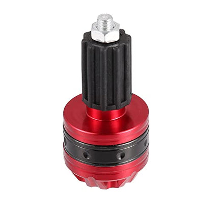X AUTOHAUX 1 Pair Universal 18mm Handlebar End Caps Plug Bar End Aluminum Alloy for Motorcycle Red - color: Red