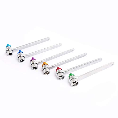 WINTOOLS 7, 8, 9, 10, 11, 12mm Brake Fluid Clutch Bleeder Hose with 12 Point Wrench and Check Valve
