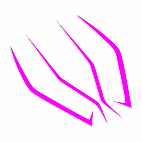 Awonderful Motorcycle Fairing Sticker Decal, Reflective Vinyl Decal with Strong Stickiness for Kawasaki Ninja400 H2 H2SX,4 Pcs Per Set (Lavender) - color: Lavender