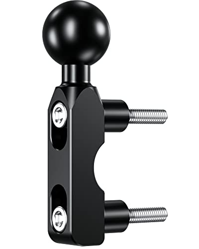 BRCOVAN Aluminum Alloy Mount Base with 1'' TPU Ball | for Motorcycle Brake/Clutch Reservoir, Fit for RAM Mounts B Size 1'' Ball Double Socket Arm & Bike Motorcycle Phone Holder