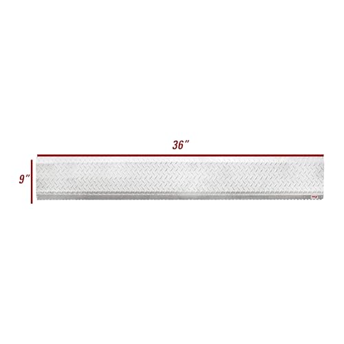 Extreme Max 3005.9053 Hinged Aluminum Trailer Door Slider Plate - 36" x 9" - size: 36" x 9"