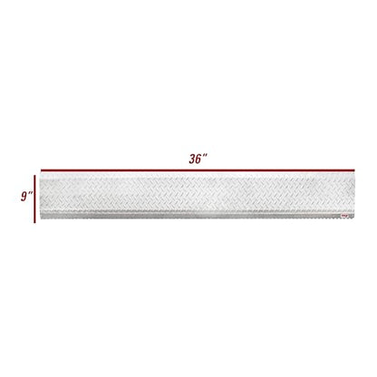 Extreme Max 3005.9053 Hinged Aluminum Trailer Door Slider Plate - 36" x 9" - size: 36" x 9"